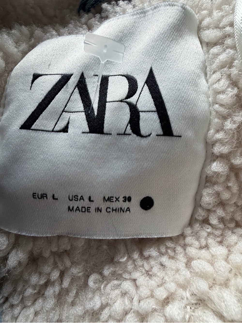 Zara sherling biker jacket women’s - Picture 11 of 12